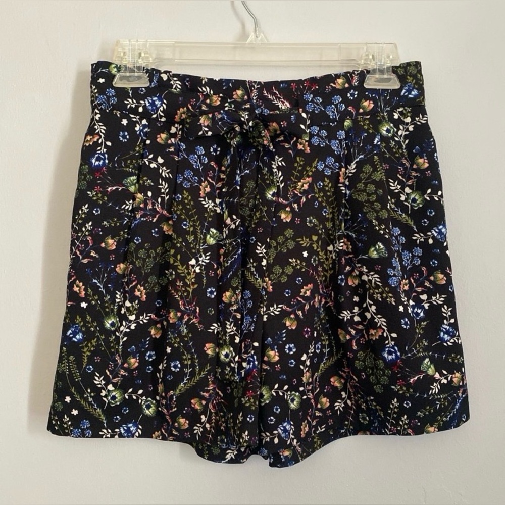 New DR2 BY DANIEL RAINN Boho Floral High Waist Pockets Bow Dress Shorts S